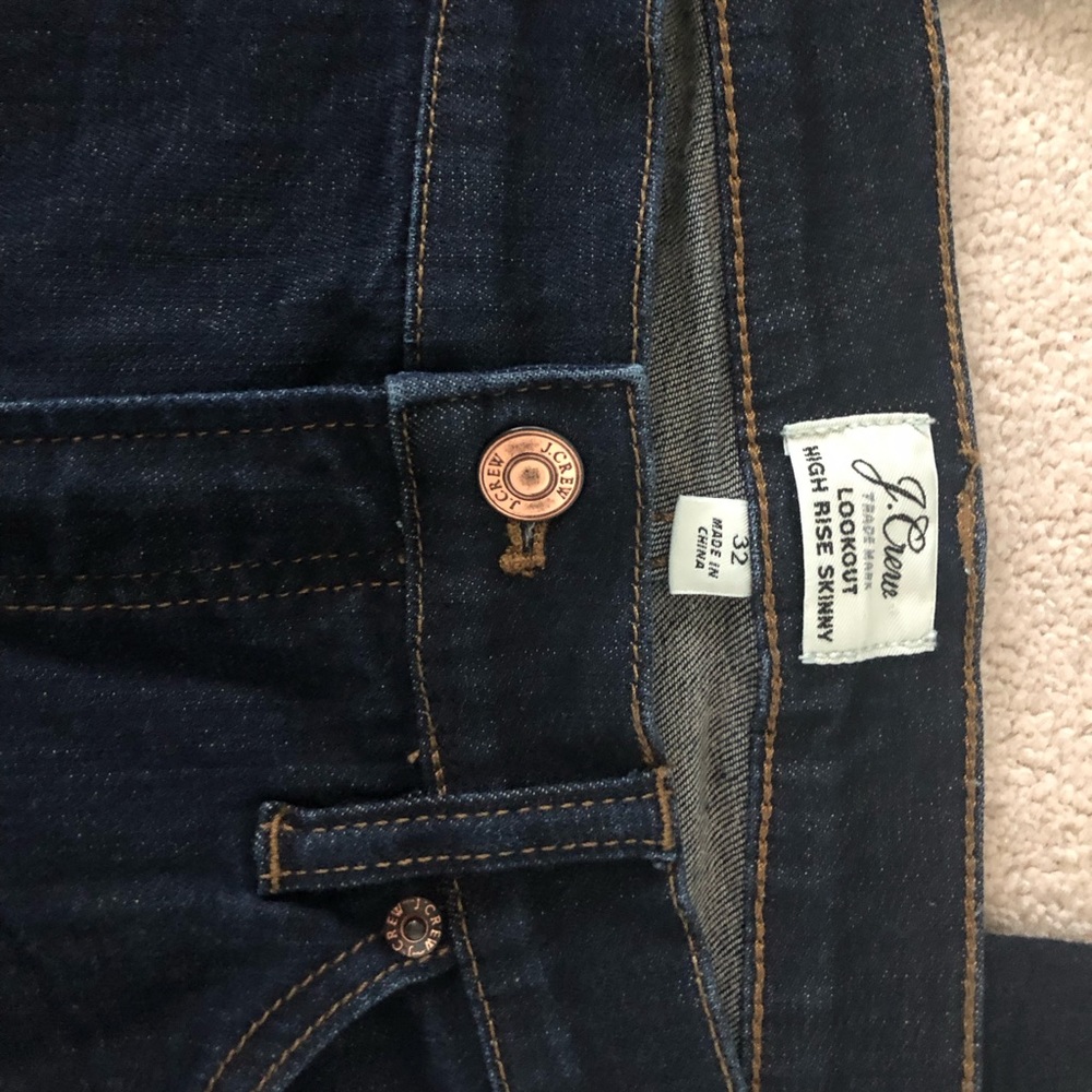 J. CREW LOOKOUT HIGH RISE SKINNY JEANS